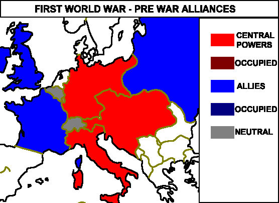 First World War - Prewar alliances