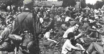 POWs captured at Dieppe .